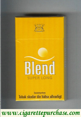 Blend super long cigarettes yellow